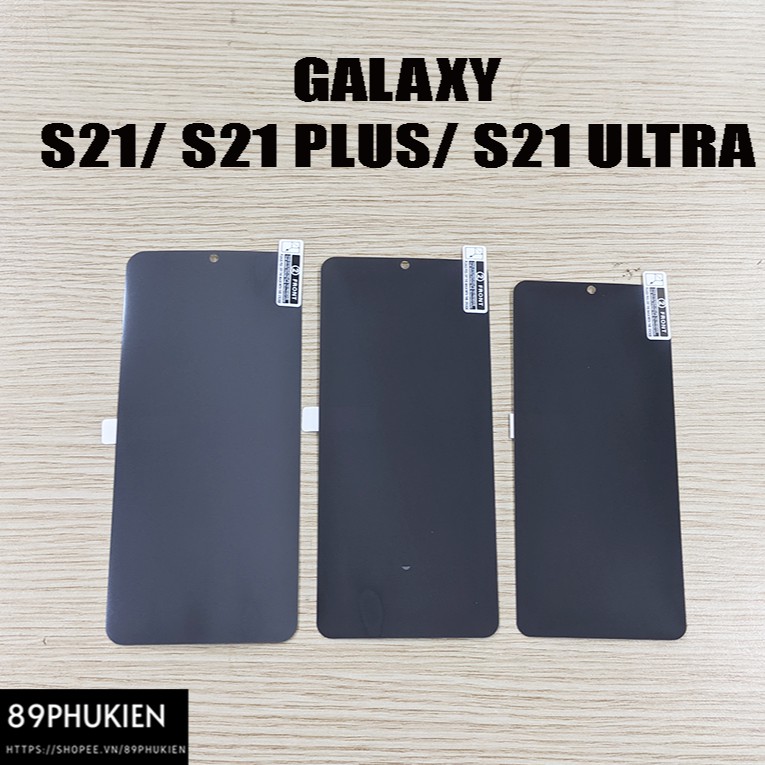 Miếng dán dẻo TPU chống nhìn trộm Samsung Galaxy S21 S21 Plus S21 Ultra