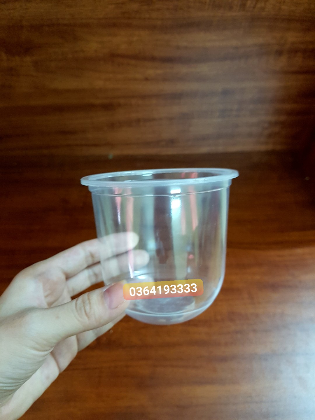 50 cốc nhựa đáy bầu chữ U 700ml không nắp