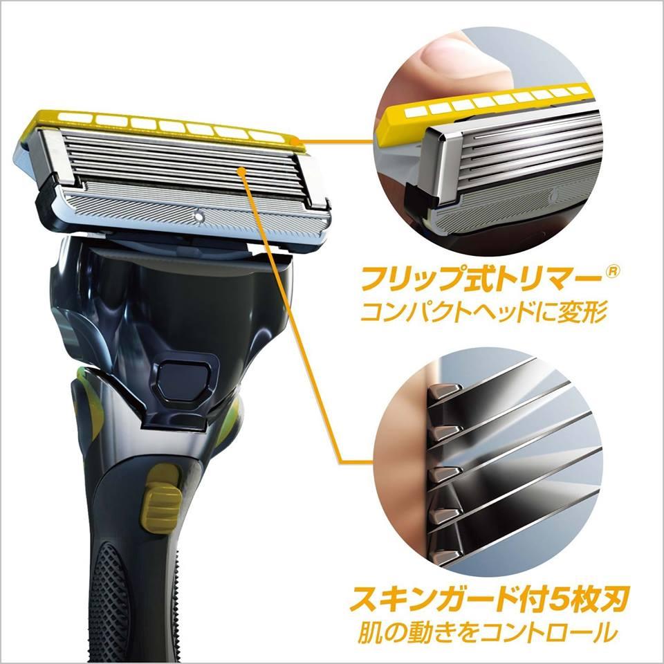 Vỉ 4 Lưỡi dao cạo râu Schick Hydro 5 Custom - Japan (Vàng)