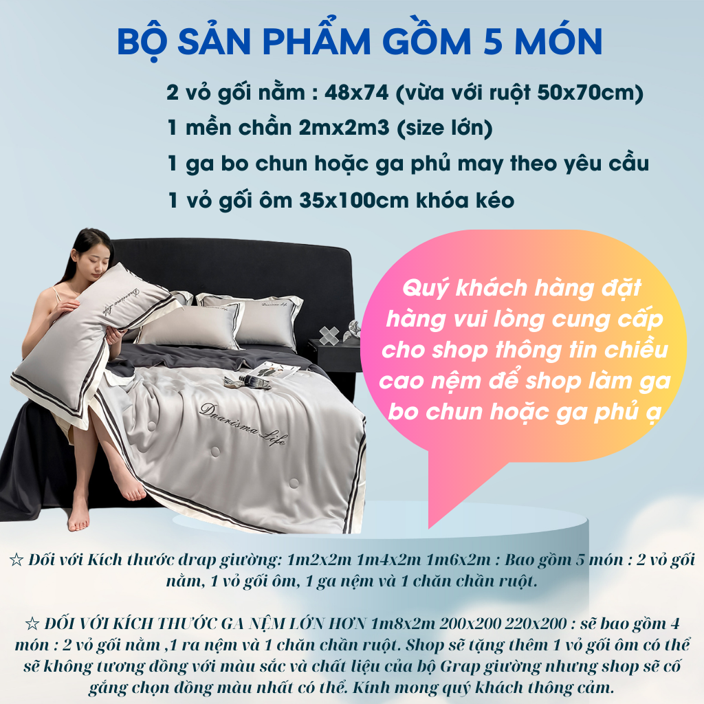 Bộ Chăn Ga 4 Món Tencel 60s Trơn Cao Cấp HERENA - Sự Lựa Chọn Hoàn Hảo Cho Mùa Hè Mát Lạnh