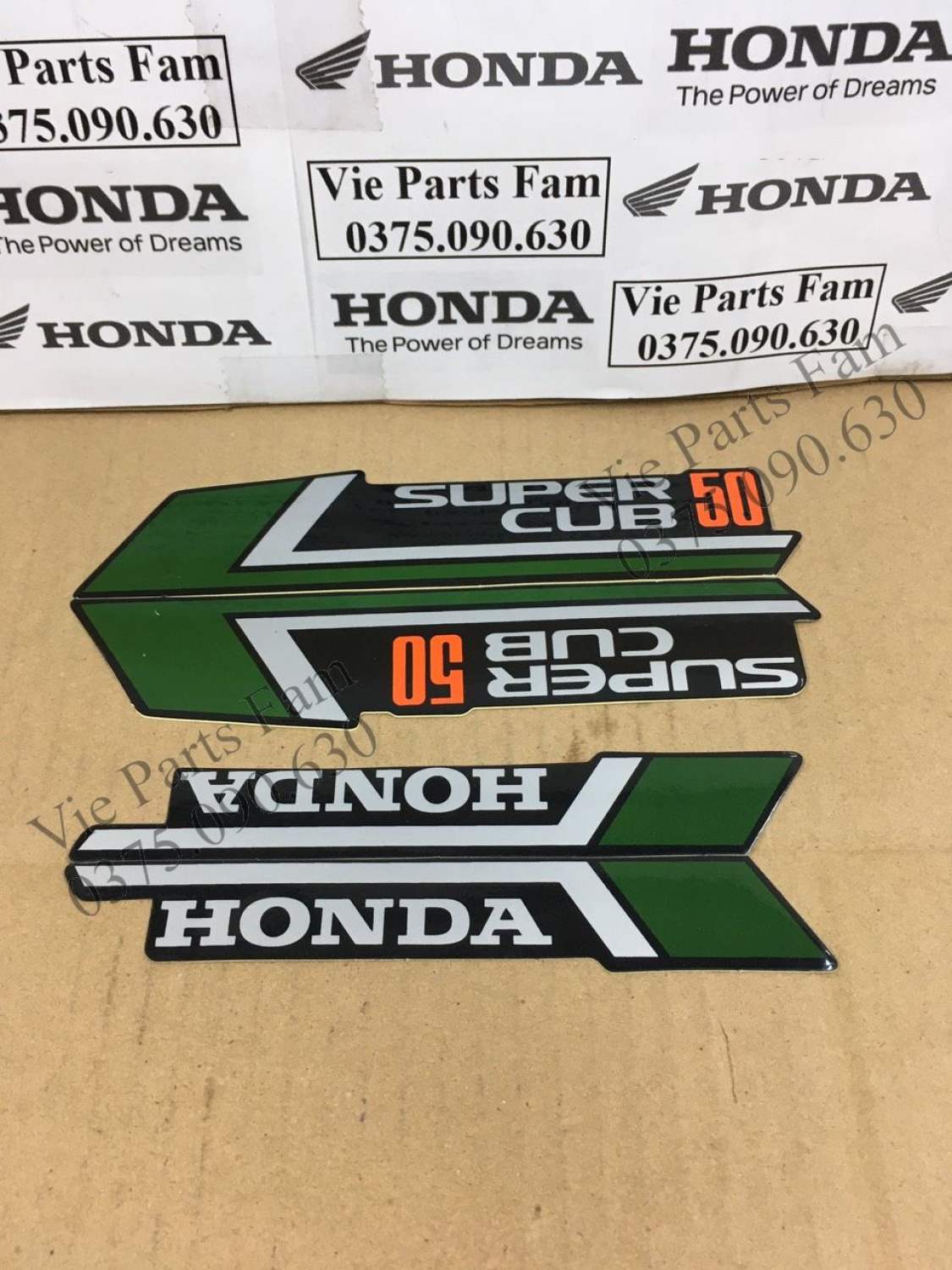 Bộ tem xe máy Honda Cub 81-86 (tem 3 lớp)