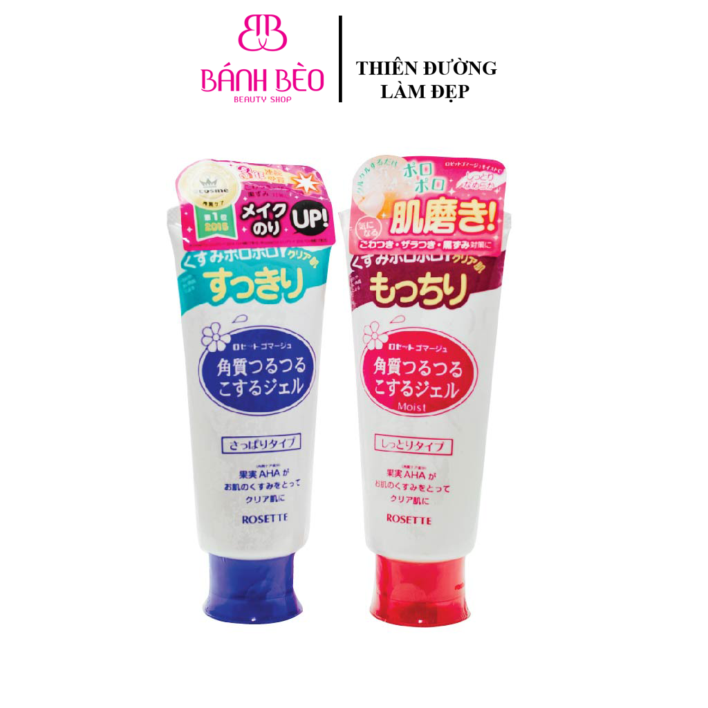 Gel Tẩy Tế Bào Chết Rosette Nhật Bản 120g (Mẫu Mới)