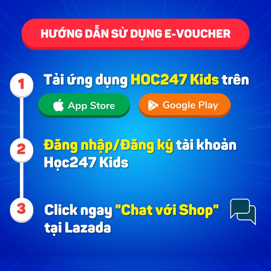 Toàn quốc [E-voucher] Khóa học Toán Nâng Cao lớp 3 (1 tháng) - App HOC247 Kids