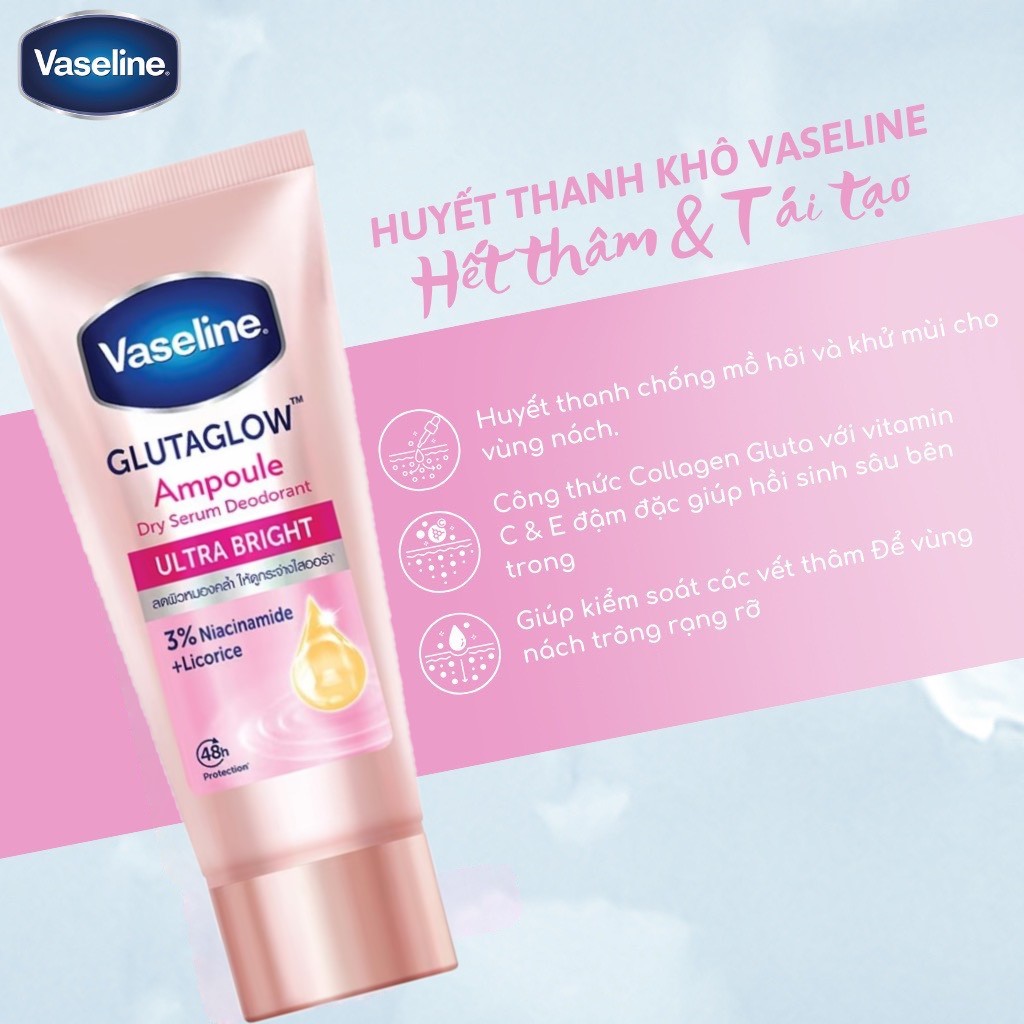 Vaseline Dry Serum GlutaGlow Ampoule Deodorant 45ml