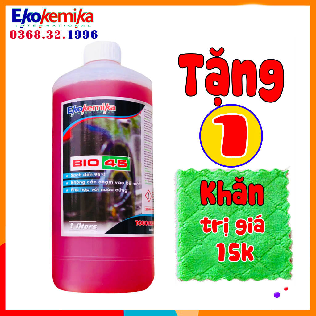 Nước rửa xe không chạm Bio45 - 1L