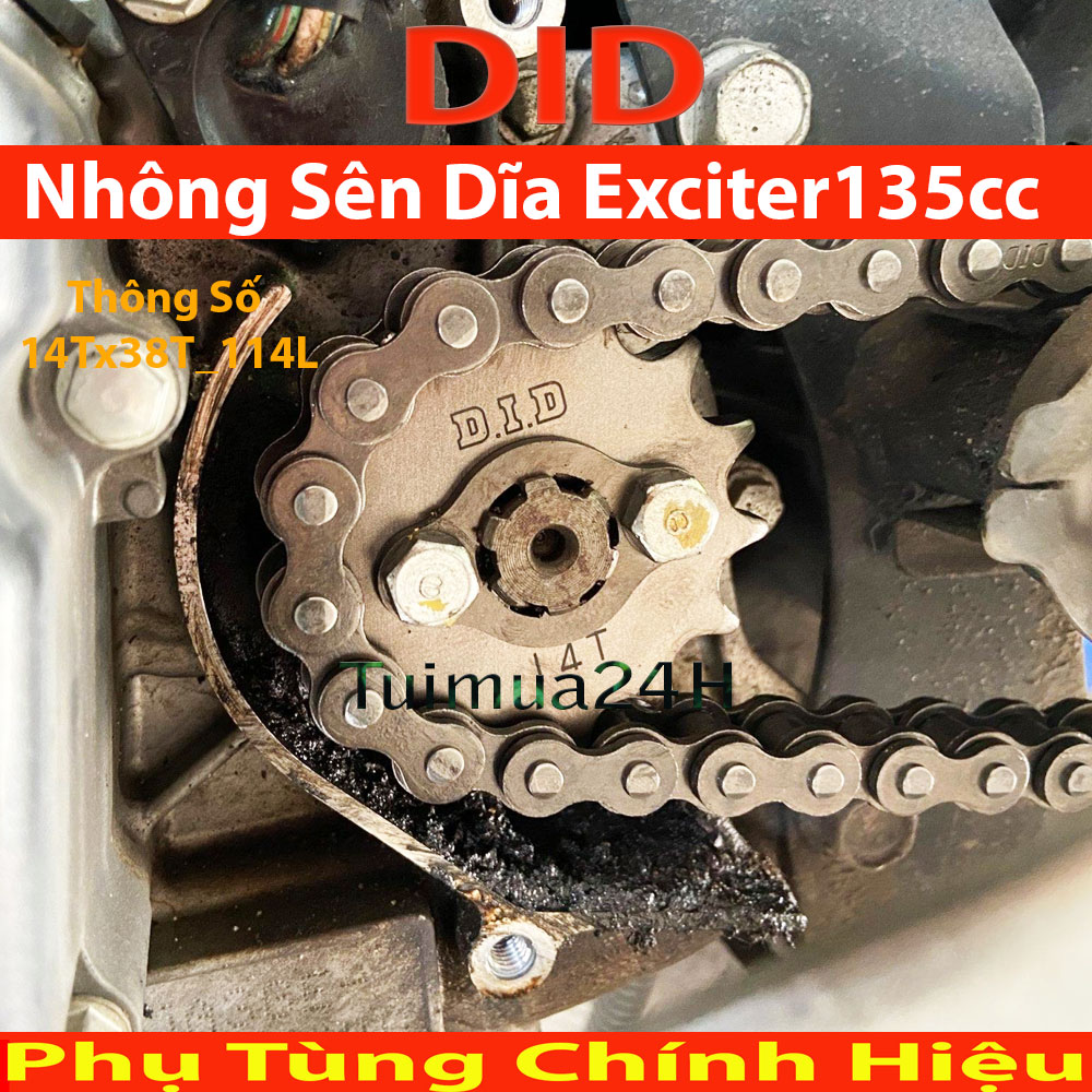 Nhông sên dĩa xe Exciter 135 2011 trở lên
