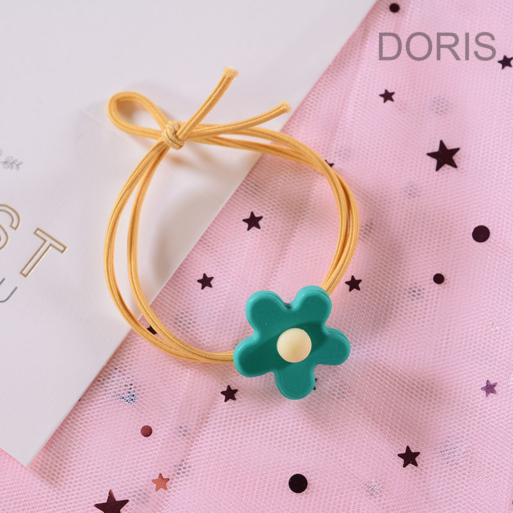 Dây Thun Cột Tóc Hoa 5 Cánh - ẢNH THẬT - DORIS HOUSE