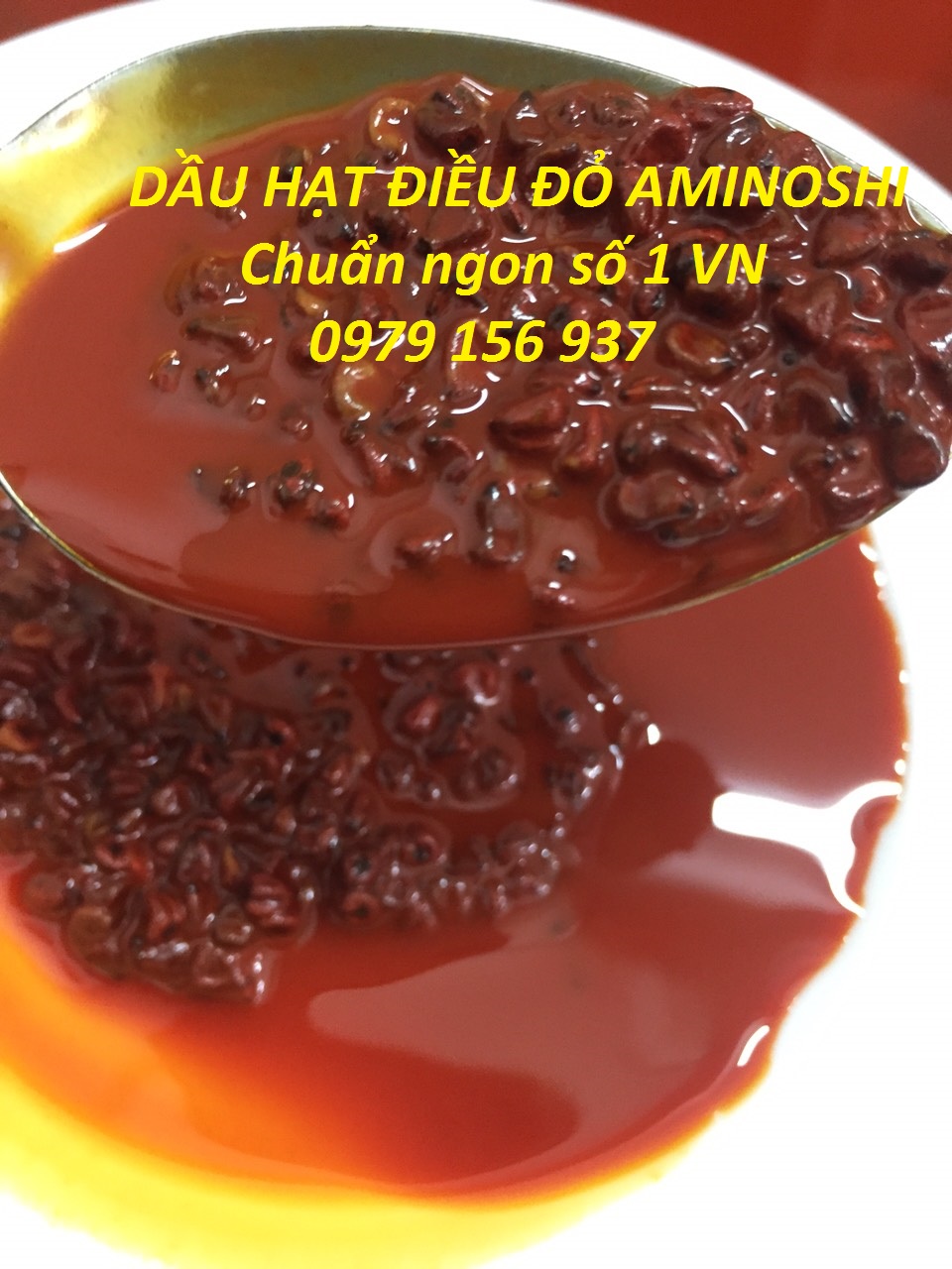 Dầu hạt điều đỏ Aminoshi nguyên chất đậm đặc