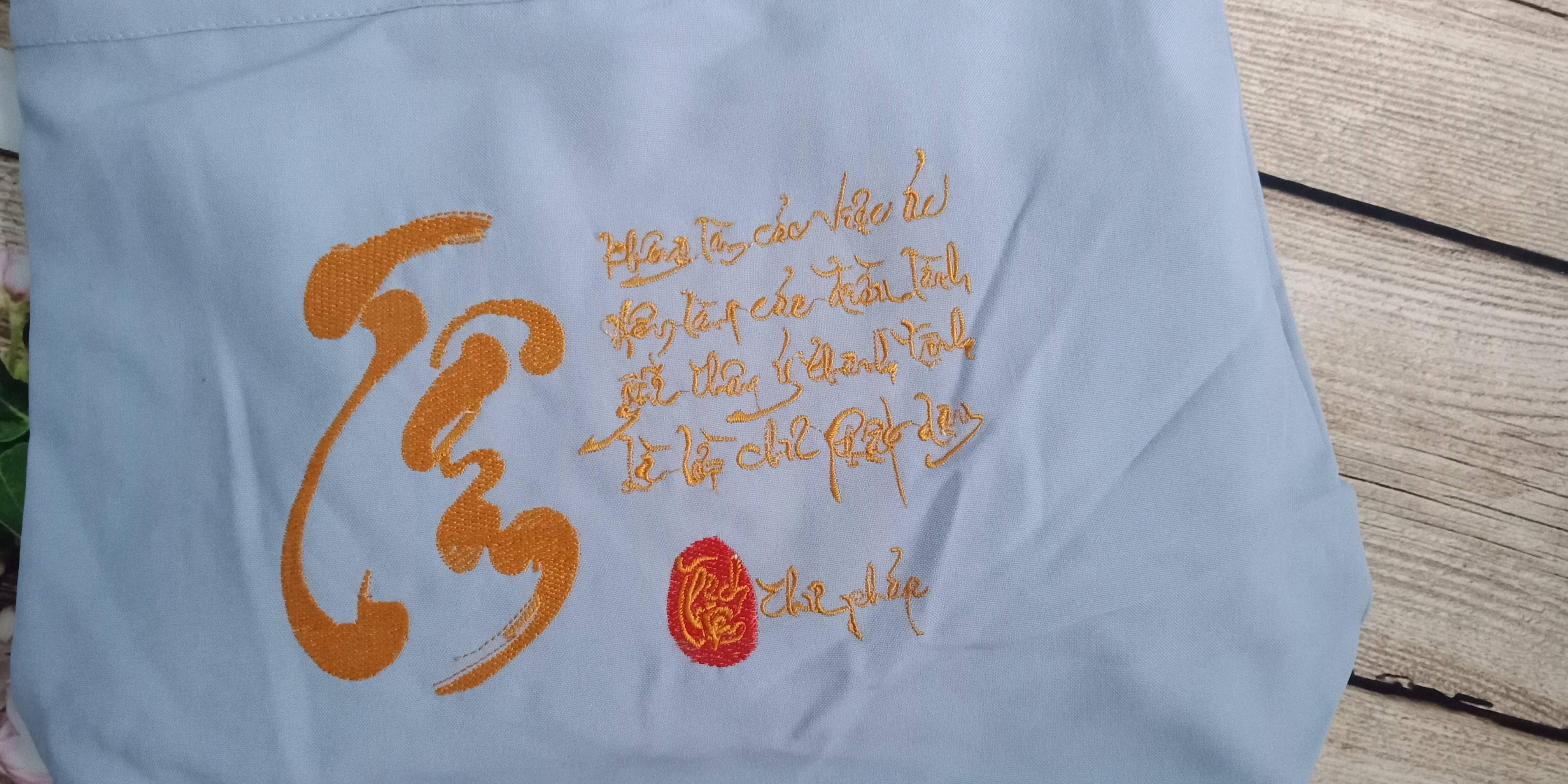 [HCM]TÚI ĐI CHÙA CHỮ THƯ PHÁP