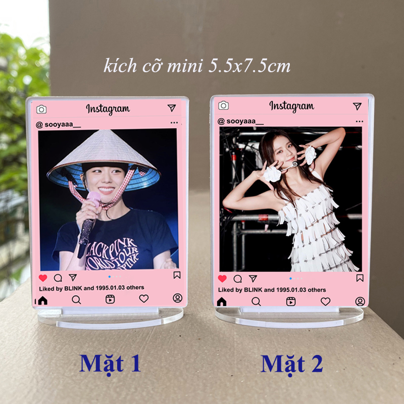 Tượng instagram Blackpink kích cỡ mini ( in 2 mặt khác nhau )