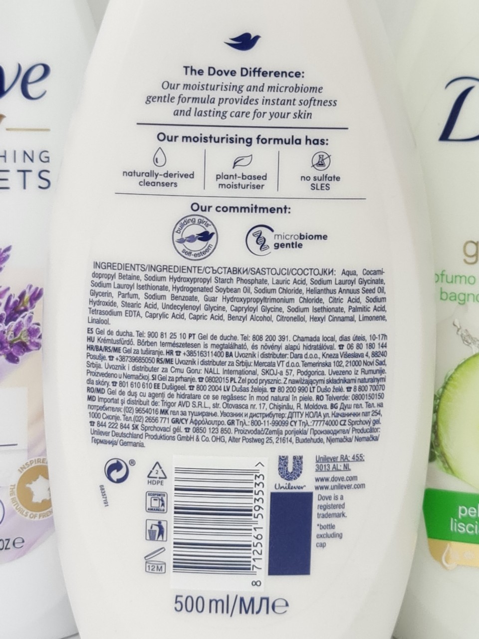 Sữa Tắm Dưỡng Thể DOVE 500ml Đức