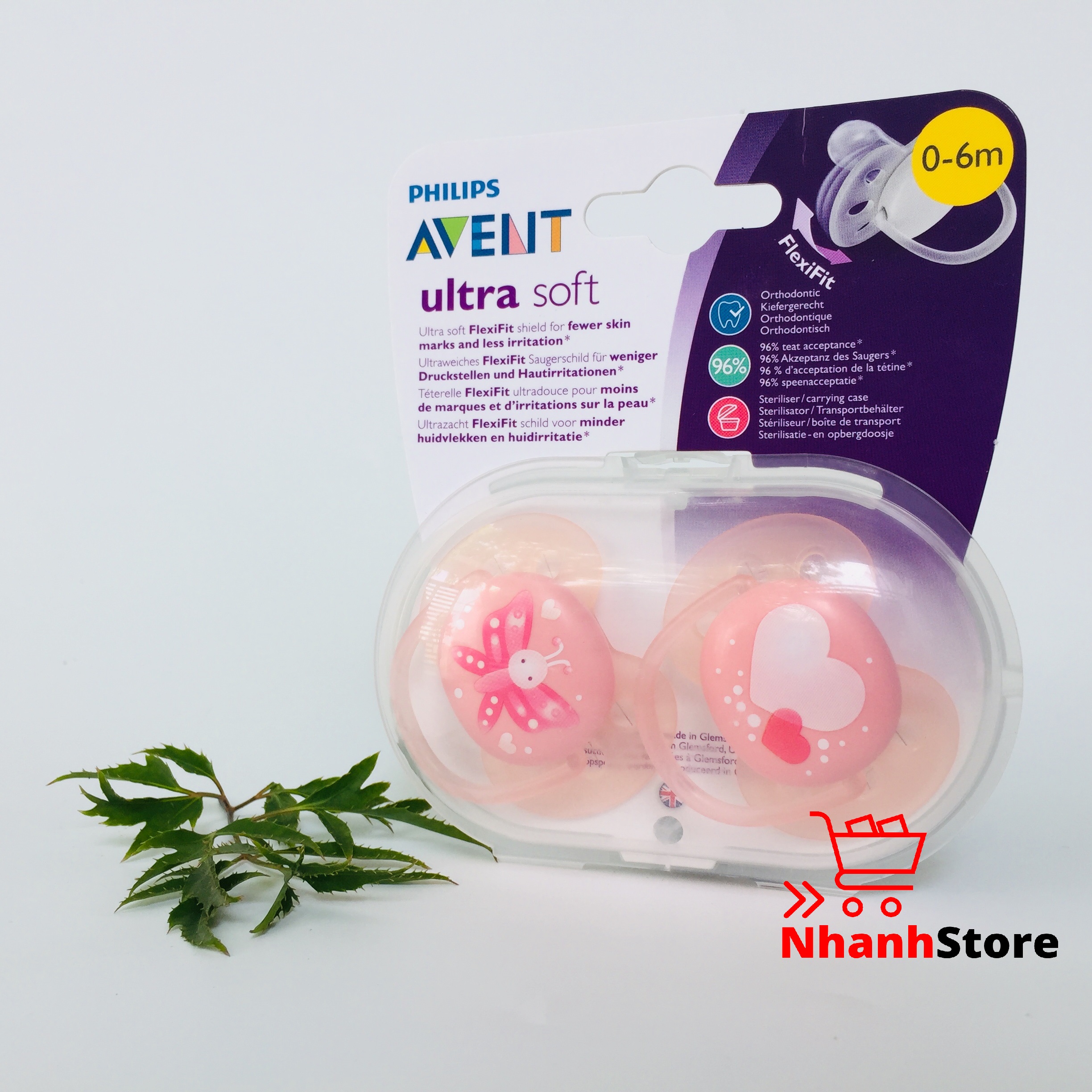 Ty ngậm SIÊU MỀM Avent [Ultra Soft] [Sản xuất tại Anh]