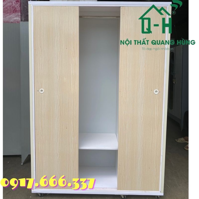 [HCM]TỦ NHỰA 3 CÁNH CỬA LÙA 1M8X1M2 MÀU SỒI TRẮNG
