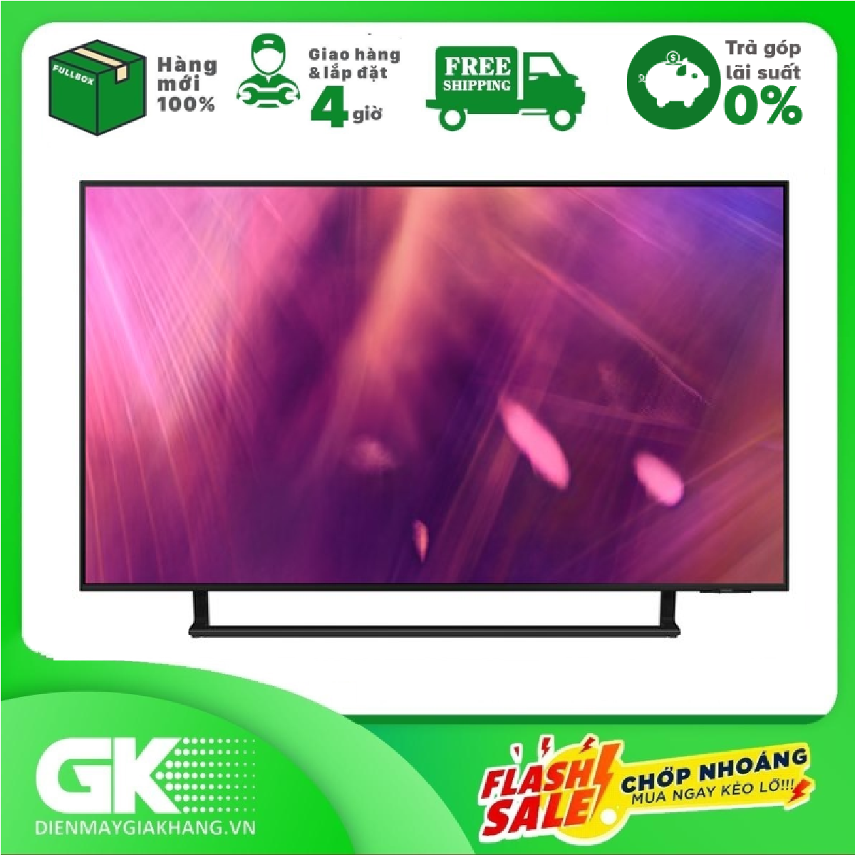[Trả góp 0%]Smart Tivi Led Samsung 4K 50 inch UA50AU9000 Mới 2021