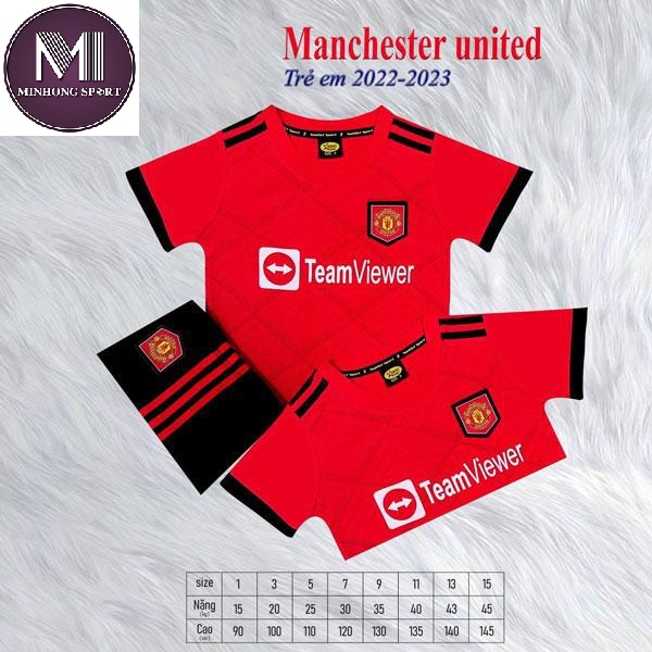 Bộ quần áo bóng.đá trẻ em – clb manchester u.n