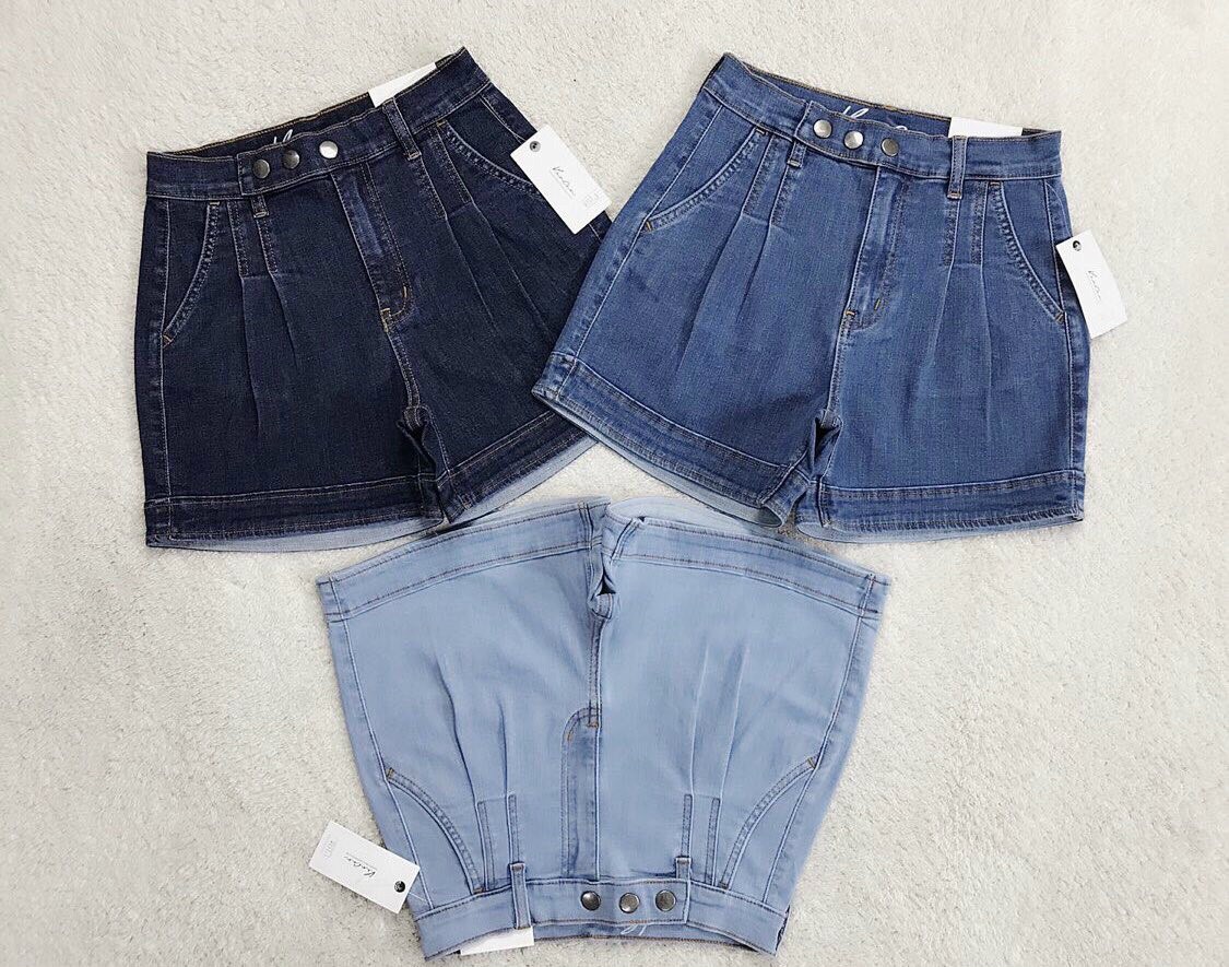 [HCM]QUẦN SHORT JEANS NỮ LƯNG CAO TÚI XÉO
