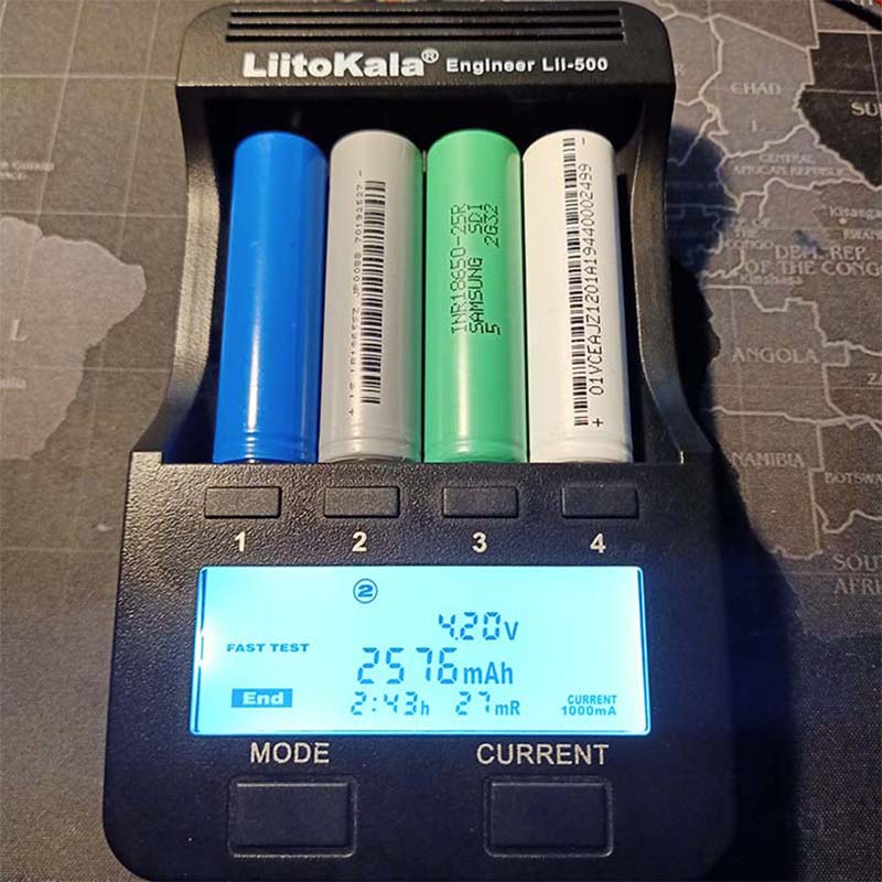 Pin Cell 18650 Lishen 2500mAh pin xả cao 15A