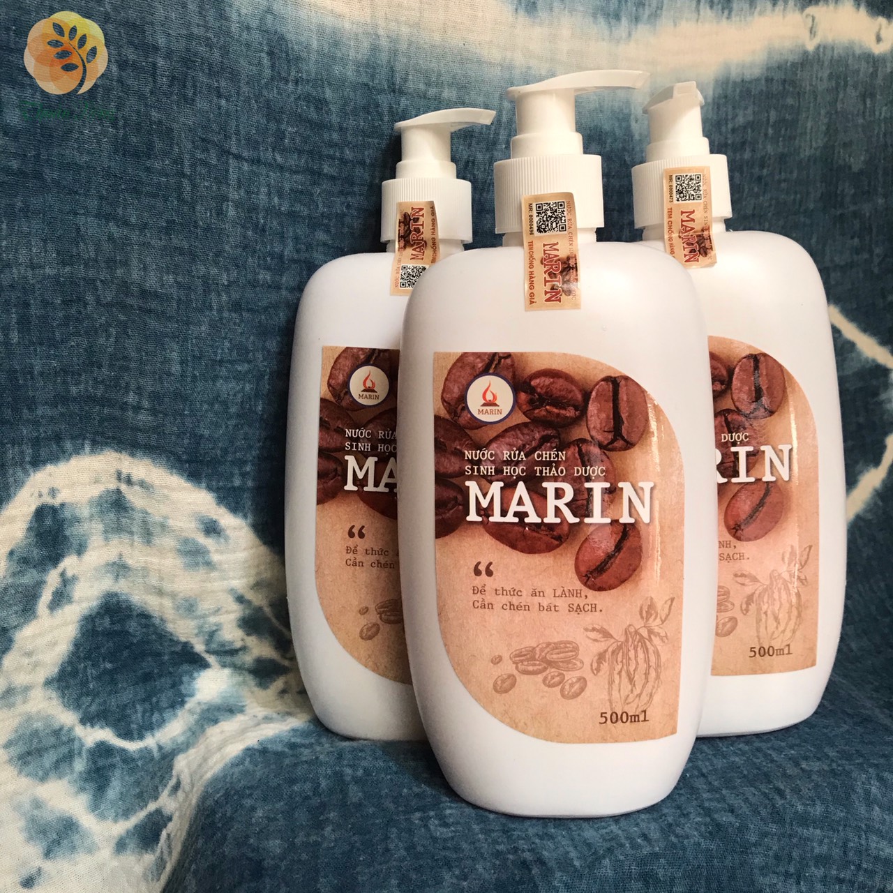 Marin - Nước rửa chén sinh học thảo dược mùi cafe 500ml - Thuần Nông