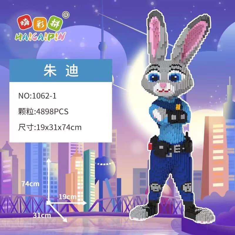 đồ chơi lắp ghép cáo thỏ 75cm