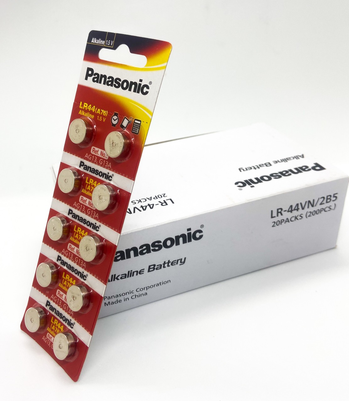 Vỉ 10 Viên Pin LR44 ( Pin A76 ) Panasonic 1,5 Volt