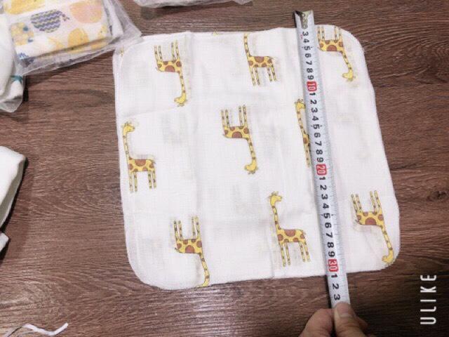 Túi 10 khăn xô sữa aden 29*29cm K475