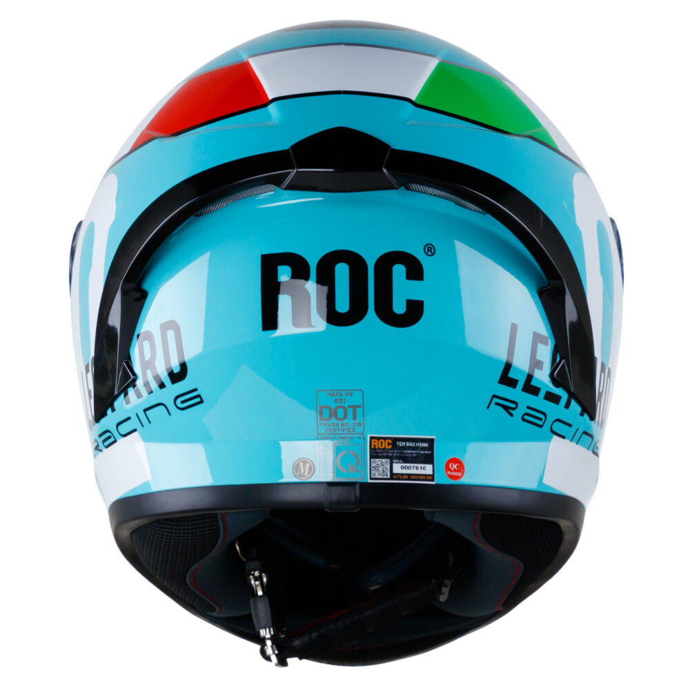 Mủ Bảo Hiểm Fullface Roc 01 - 2 kính team Leopard ( tặng đuôi gió )