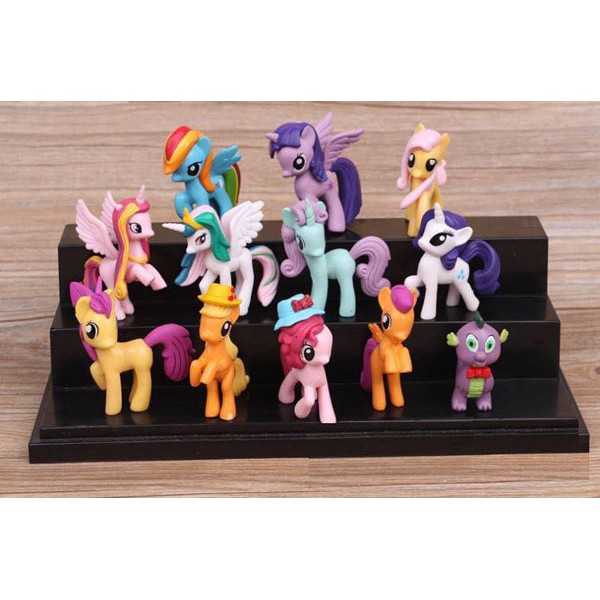 Ngựa pony thiên thần set 12 con loại to | ngựa thiên thần poly loại to