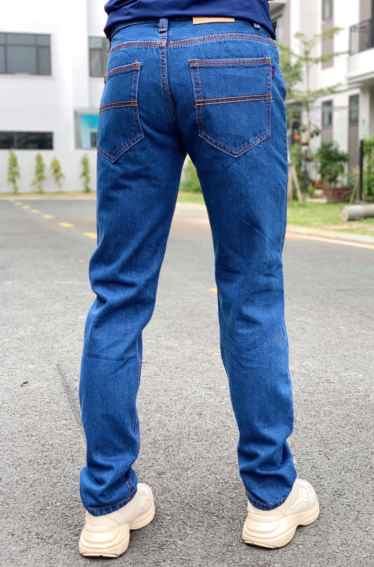 Quần Jean Dài Nam Ống suông nhiều màu cơ bản form chuẩn đẹp size 50-90kg Jean006