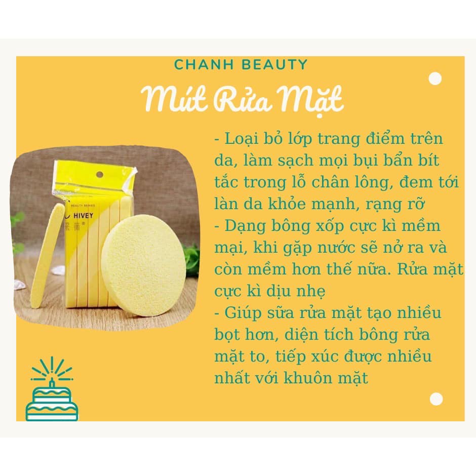 Mút rửa mặt bọt biển