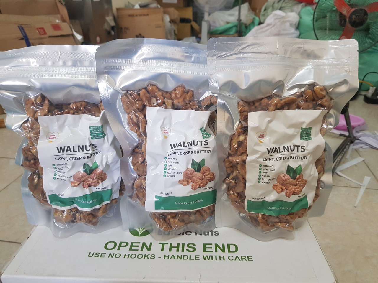 Nhân óc chó nhập Mỹ 500Gr
