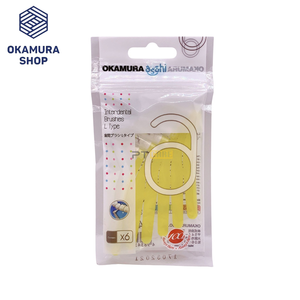 [HCM]Bàn chải kẽ răng Okamura Asahi dạng L