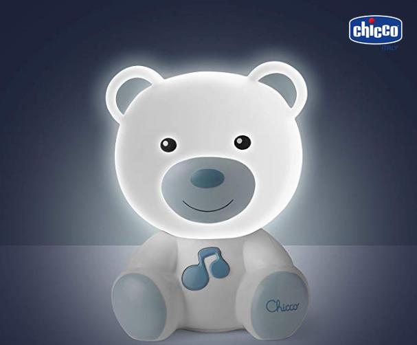Đèn ngủ phát nhạc gấu Teddy - Xanh Chicco