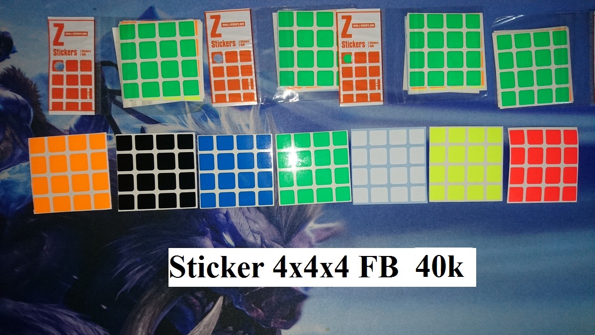 Phụ kiện Rubik. Sticker Rubik 4567