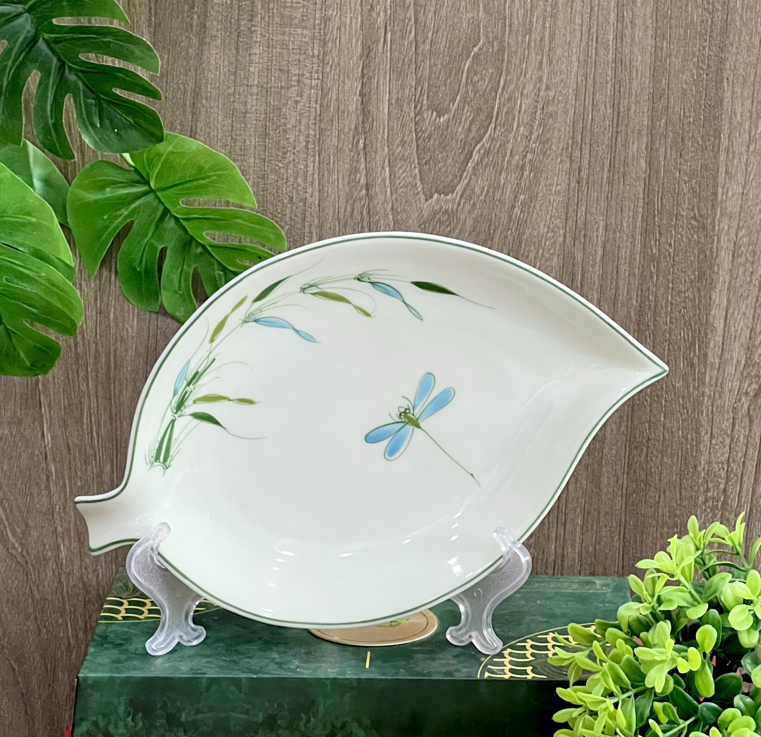 Dragonfly handpainted bowl, dish, bowl, rice bowl-dish set, tableware, Bowl set!