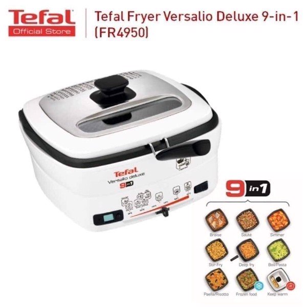 Nồi lẩu và chiên ngập dầu đa năng tefal fr4950 multi cooker