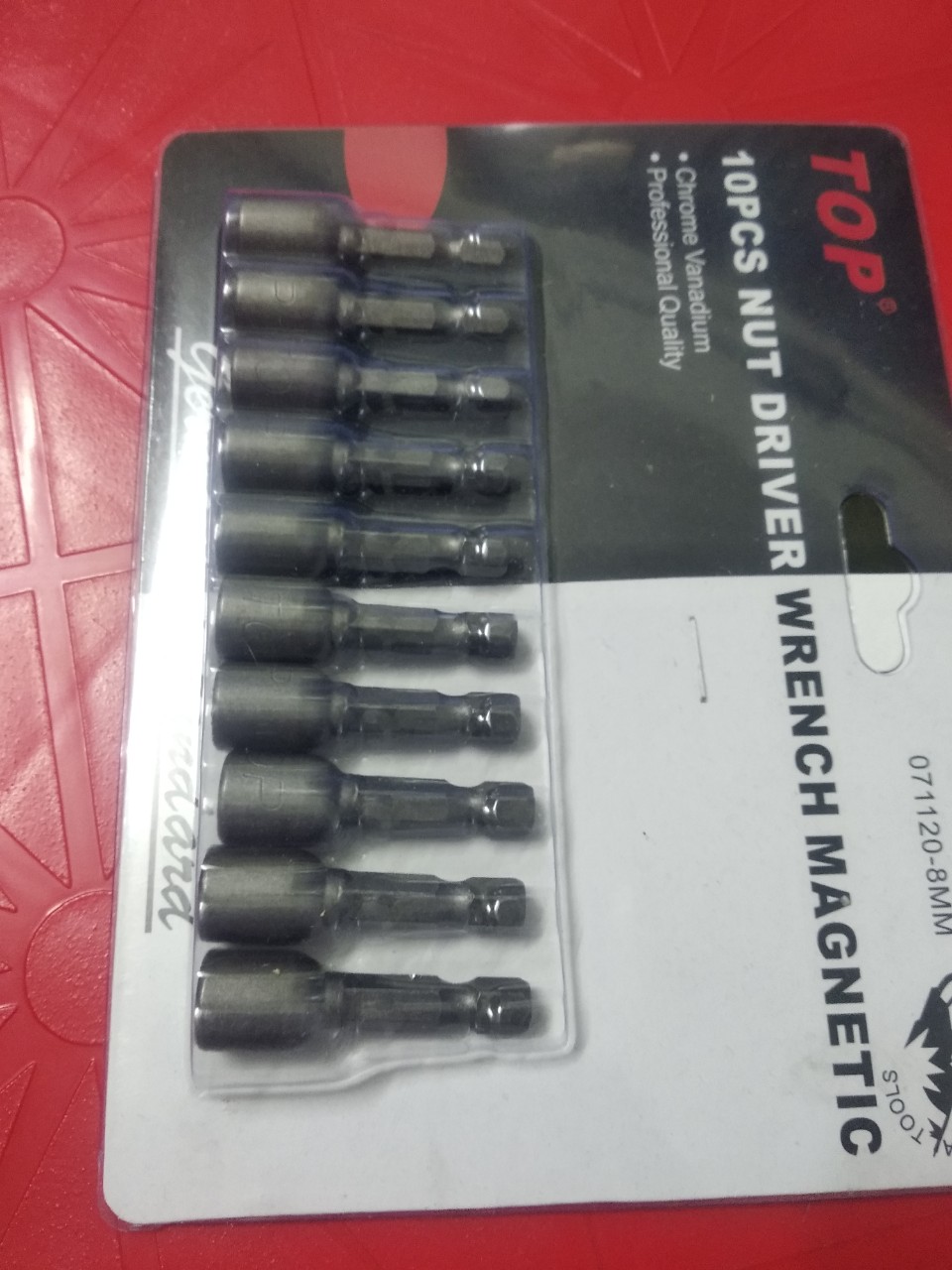 Bộ 10 Đầu mũi vít bắn tôn TOP 8mm ( dài 42mm)