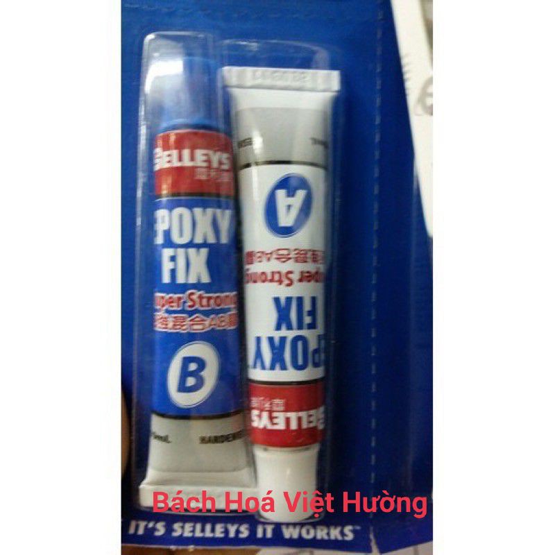 Keo gắn sắt AB 2 thành phần Epoxy fix Selleys (chính hãng) 15ml giá 1 cặp