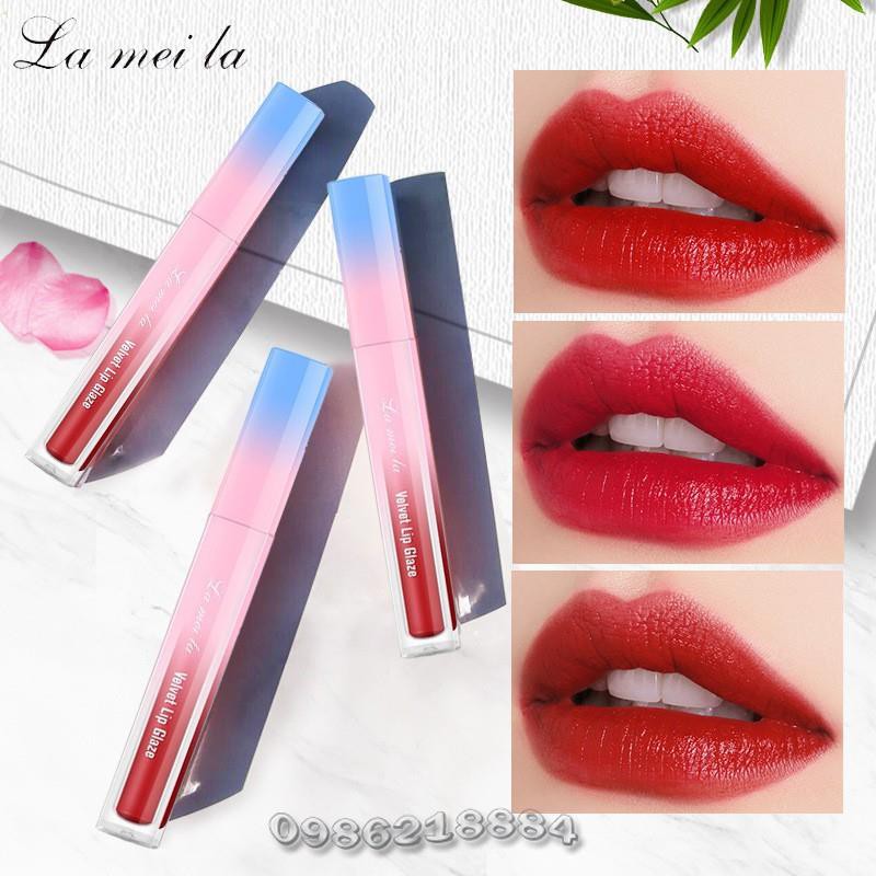 Son kem Lameila Velvet Lip Glaze LVG6