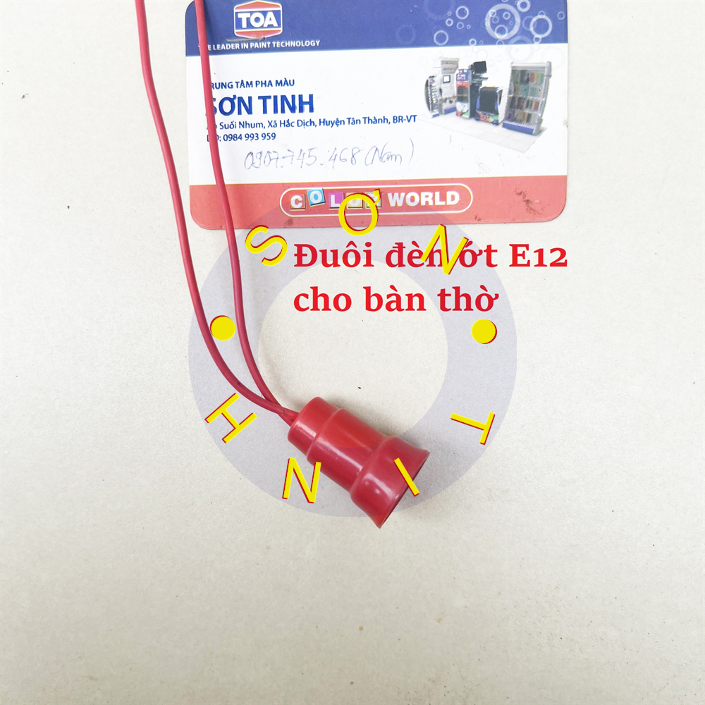 Đui bóng đèn nhót đuôi e12 sopoka - 1 cái