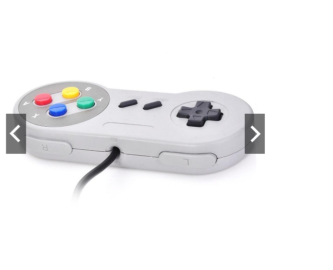 Tay cầm chơi Game 4 nút Nintendo SNES cáp USB cho PC/ Mac