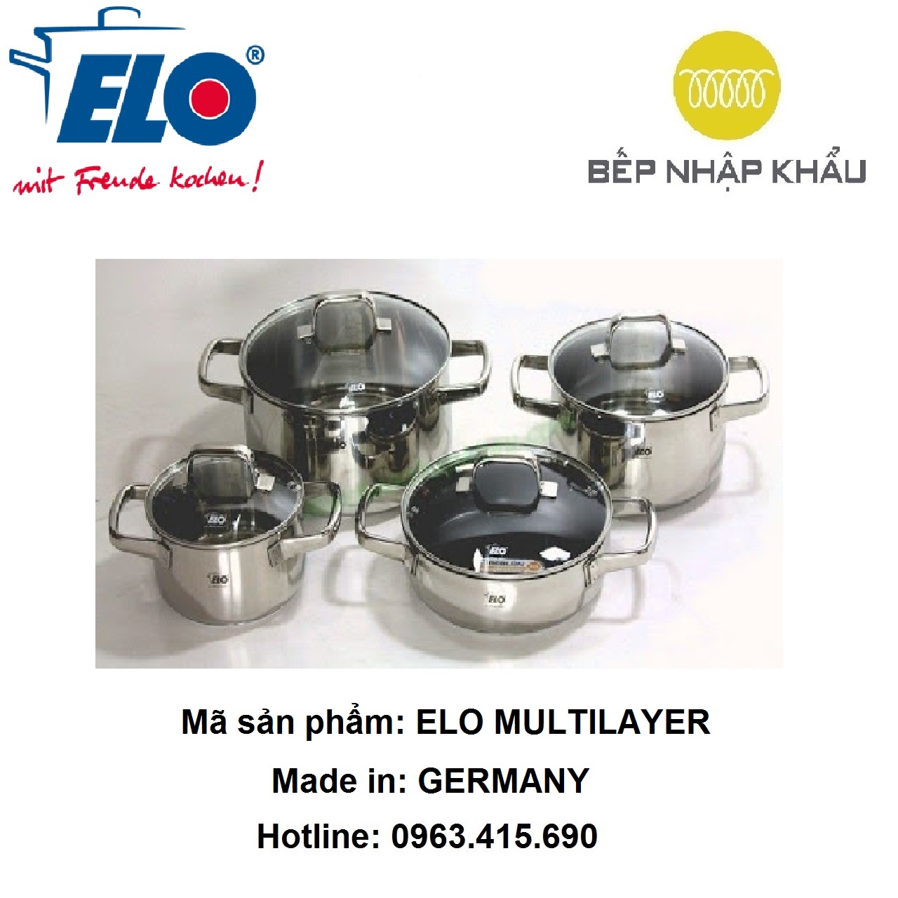 Bộ nồi từ elo multilayer