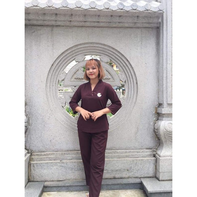 Đồ bộ  nữ đi chùa. cúc kate size 40-70kg