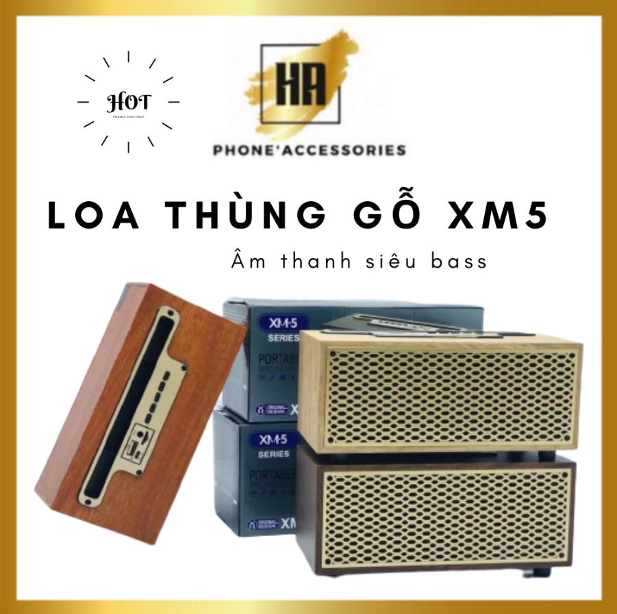 Loa bluetooth bass mạnh chính hãng,loa, dàn âm thanh cực chất,công suất lớn,loa nghe nhạc chất âm cực đỉnh - nhìn là mê - nghe là phê,loa bluetooth xm-5h thùng gỗ-âm thanh cực hay-có giá đở đt.bh 12 tháng