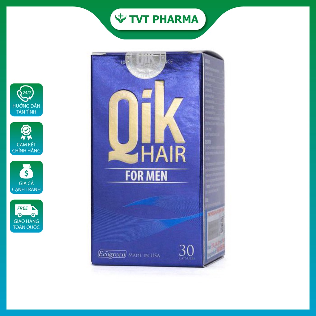 Viên uống qik hair quikhair quik hair qikhair qik ngăn ngừa rụng tóc