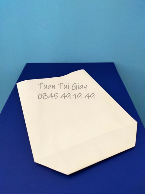 100c Túi Giấy Trắng sz15x17