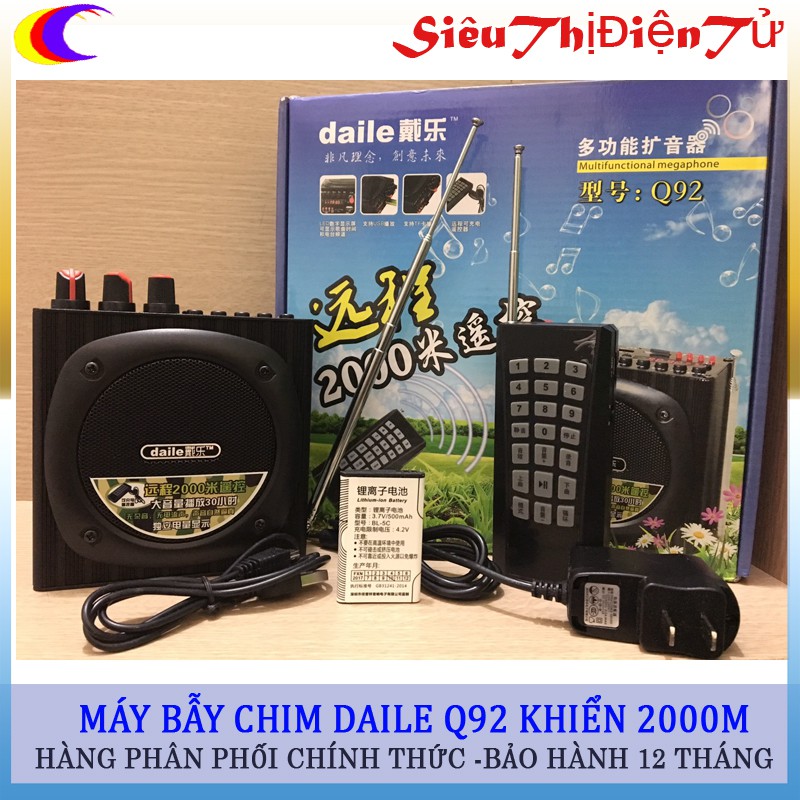 Loa Daile Q92 dùng cho bẫy chim khiển 2000m cao cấp