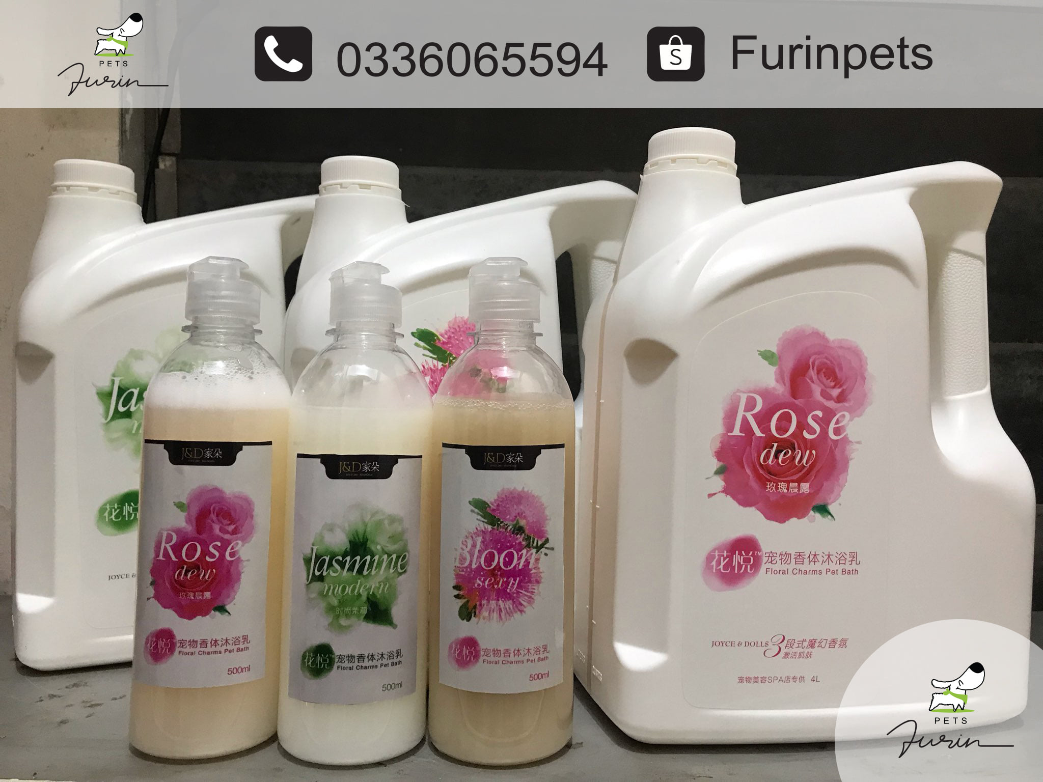 Hàng Chính Hãng Chuẩn Spa Sữa tắm nước hoa Joyce & Dolls cho chó mèo