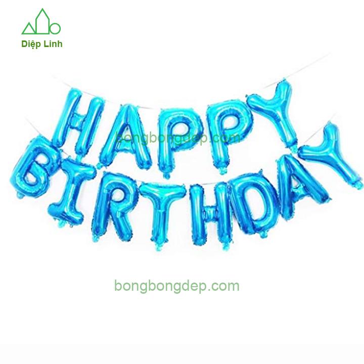 [HCM]Bộ chữ Happy birthday - Bong bóng chữ HAPPY BIRTHDAY - Bộ bóng chữ sinh nhật