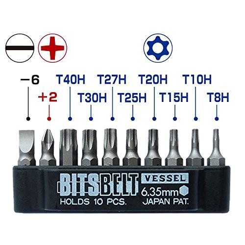 Bô- tay vă-n nhanh va- đâ-u vă-n vi-t Vessel TX-11- bộ vặn vít - tay vặn vít - cán vặn vít Nhật Bản