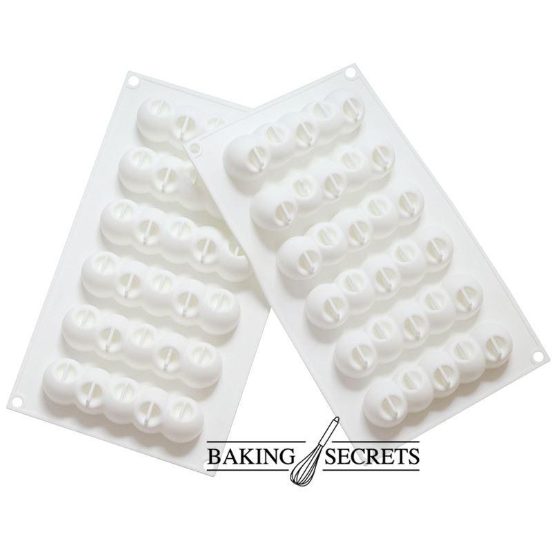 6 THẬM CHÍ Lõm Bóng Loại Dài Kiểu Pháp West Point Bánh Mousse Bánh Silicone Silicone Baking Bộ Tạo Khuôn Hình Nướng Bí Mật